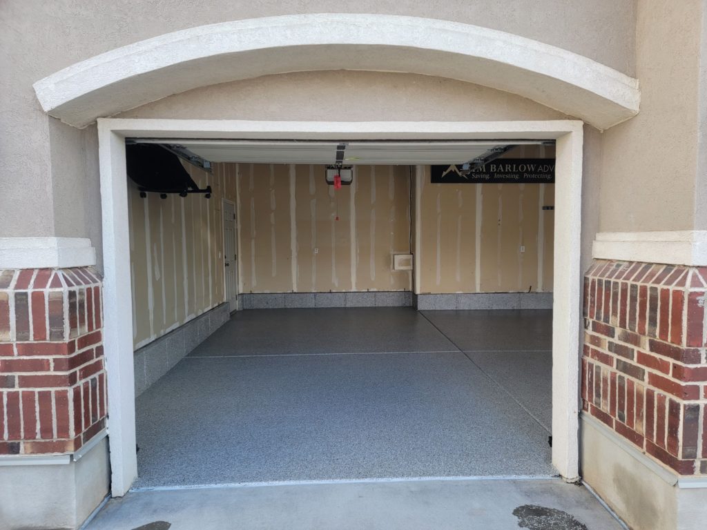 Epoxy Garage Floor Coating in Marriott-Slaterville, Utah - Creekbed
