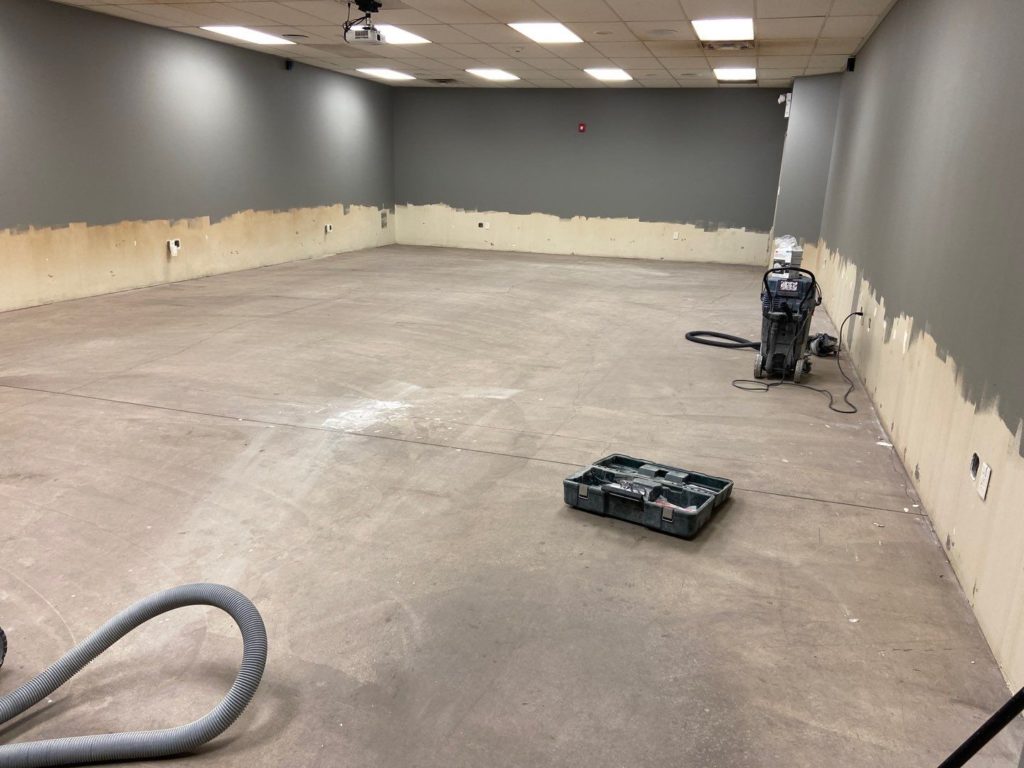 Commercial Floor Coating in Brigham City, Utah - Nucor Conference Room