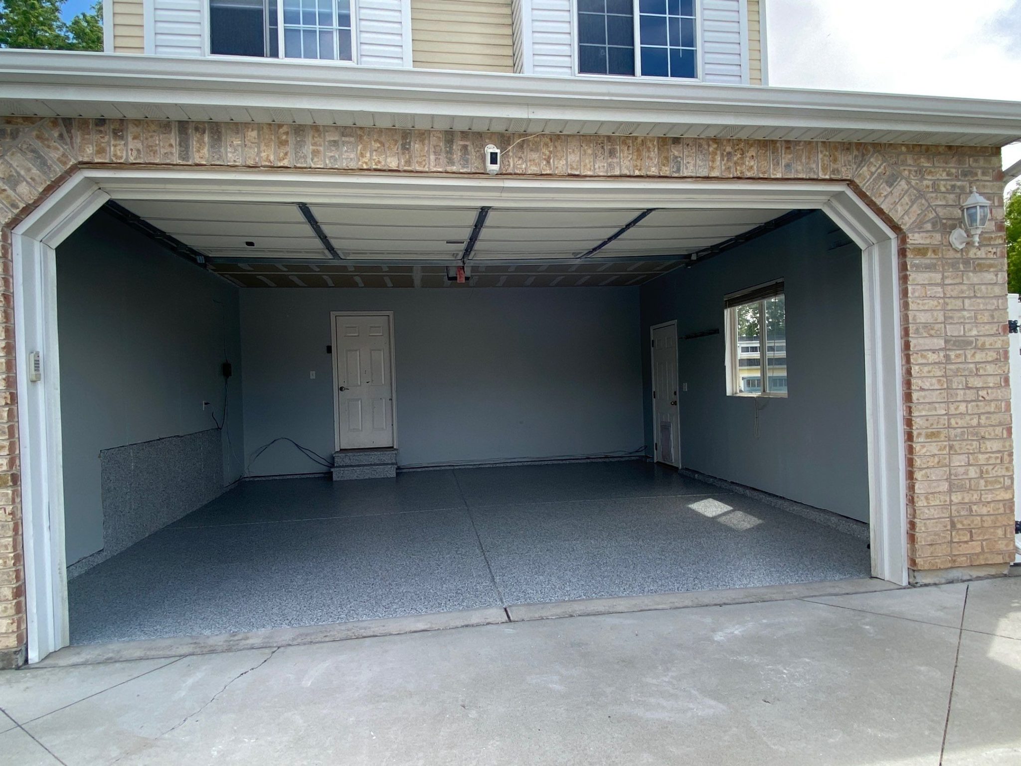 2 Car Garage Floor Coating In Harrisville Utah Gravel