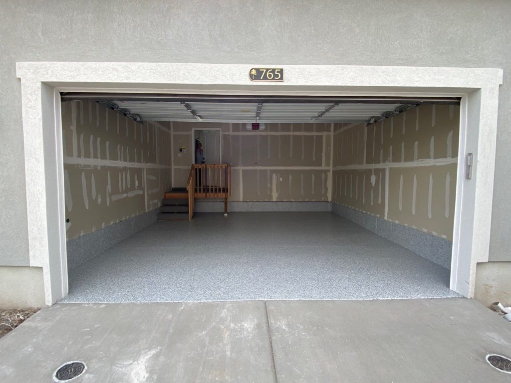 Layton Utah Garage Floor Coating - 2 Car Garage