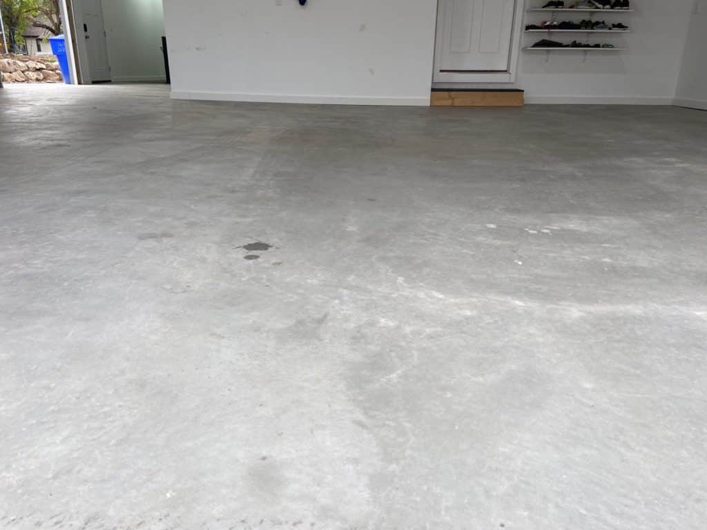 Epoxy and Polyaspartic Garage Floor Coating in North Ogden - 3 Car Garage - Gravel Color