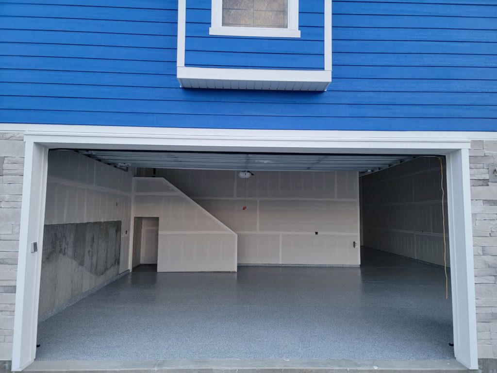 3 Car Garage Epoxy Coating in Ogden Utah - Steamboat