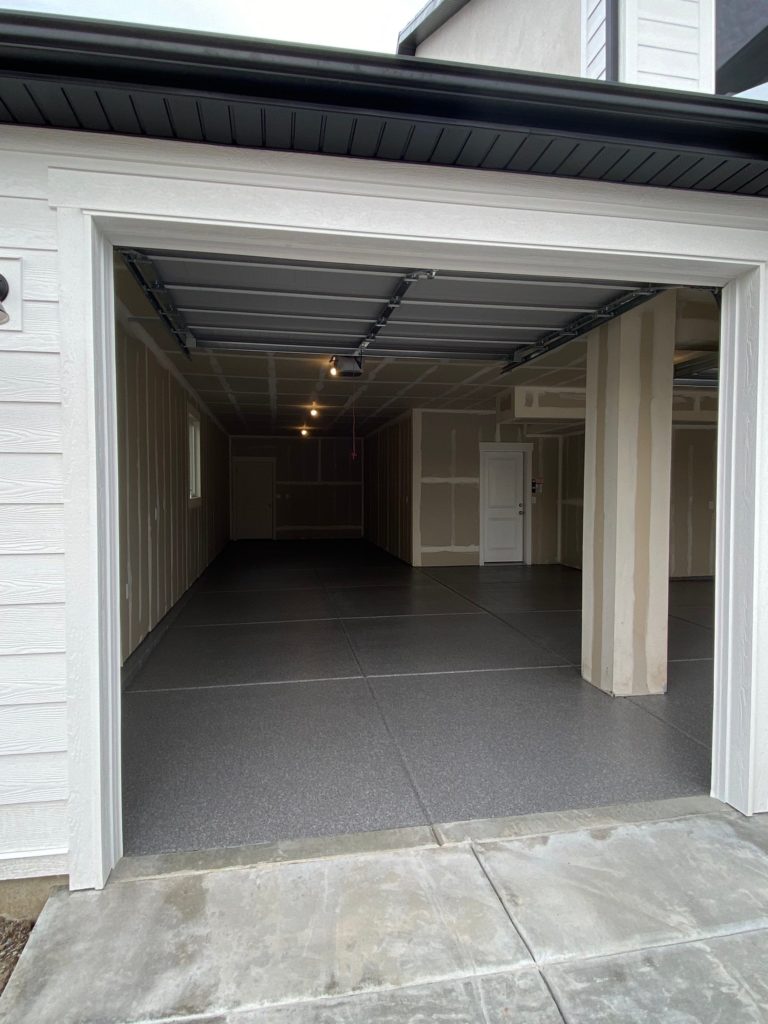 New Garage Floor Coating off North Plain City Road - Briar - 3 Car Garage