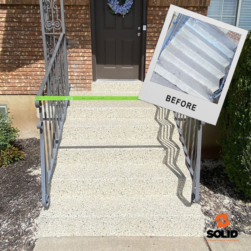 Porch Coating with Polyaspartic in Hooper Utah Porch Coating with Polyaspartic in Hooper Utah