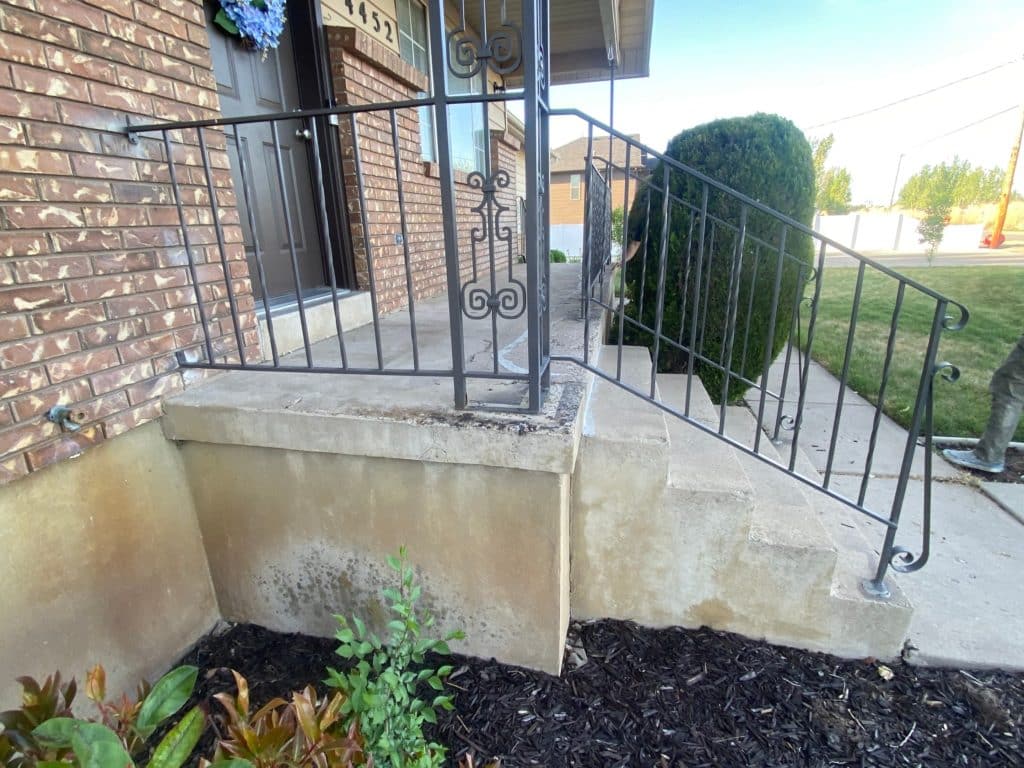 Porch Coating with Polyaspartic in Hooper Utah