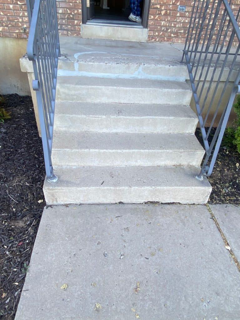 Porch Coating with Polyaspartic in Hooper Utah