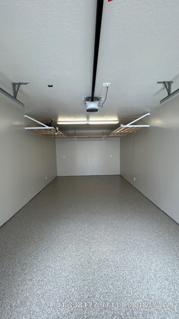 Sedona Color Garage Floor Coating in Pleasant View, Utah