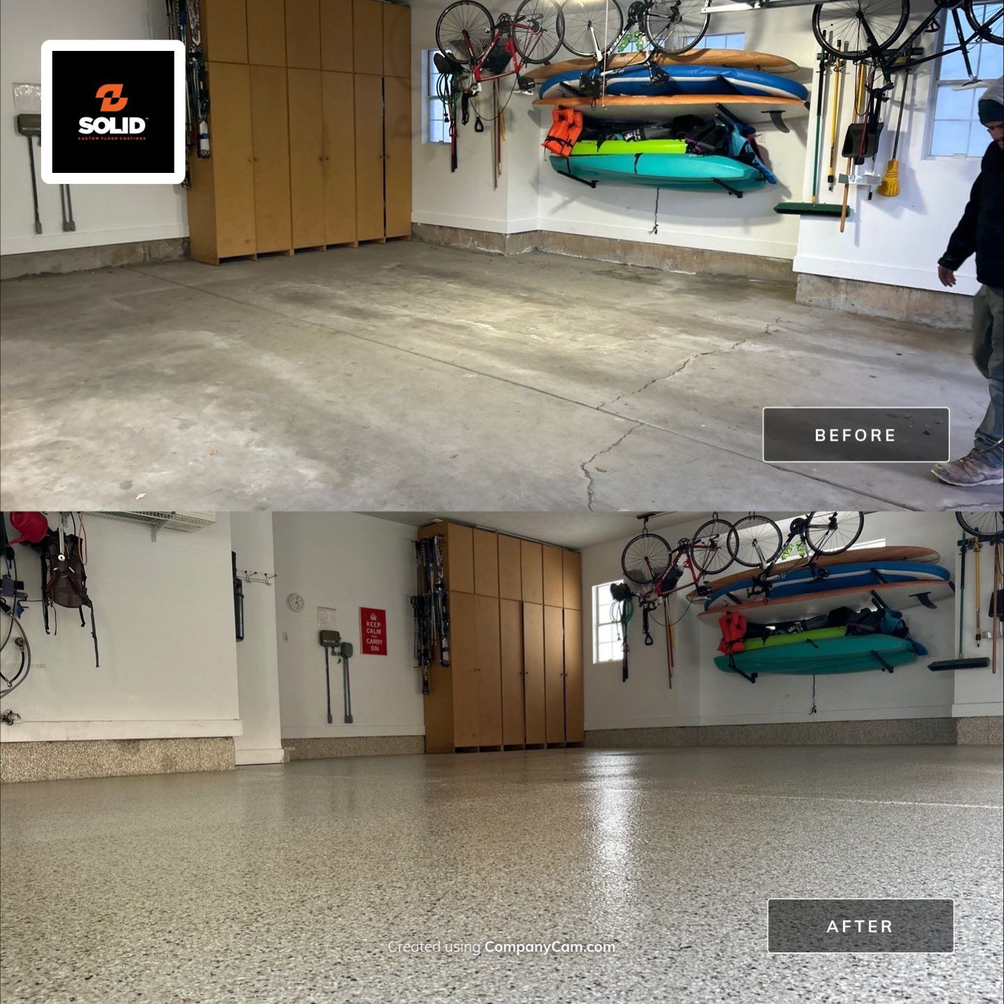 3 Car Garage Cabin Fever Coating In Ogden, Utah | Solid Garage Floor ...