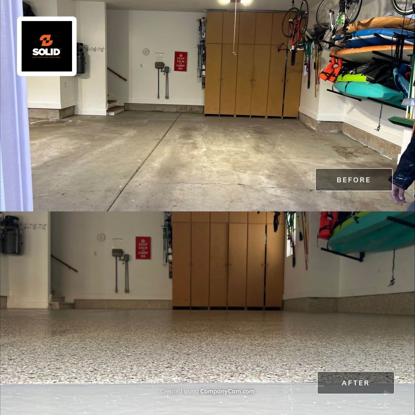 3 Car Garage Cabin Fever Coating In Ogden, Utah | Solid Garage Floor ...