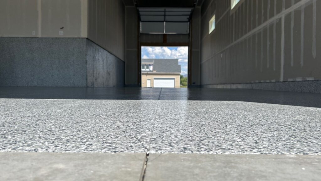 Gravel Flake Garage Floor in Ogden, Utah