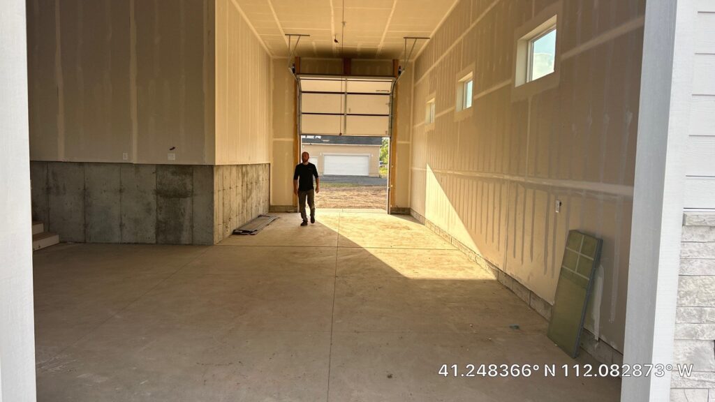 Gravel Flake Garage Floor in Ogden, Utah