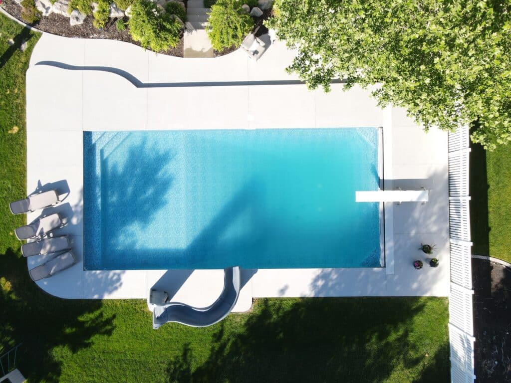 Chestnut Quartz Pool Deck in Pleasant View, Utah Chestnut Quartz Pool Deck in Pleasant View, Utah
