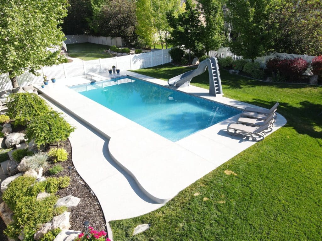 Chestnut Quartz Pool Deck in Pleasant View, Utah Chestnut Quartz Pool Deck in Pleasant View, Utah