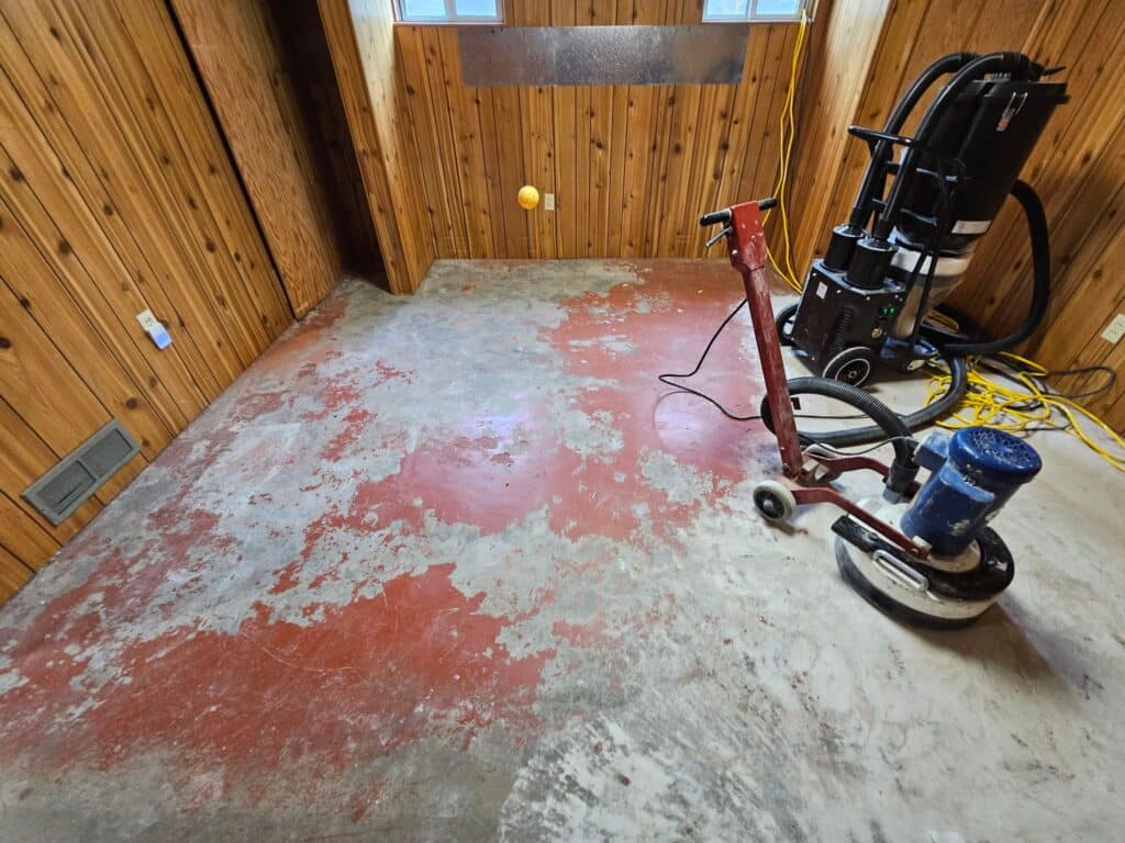 Slate Flaked Basement Floor Coating – Malad City, Idaho