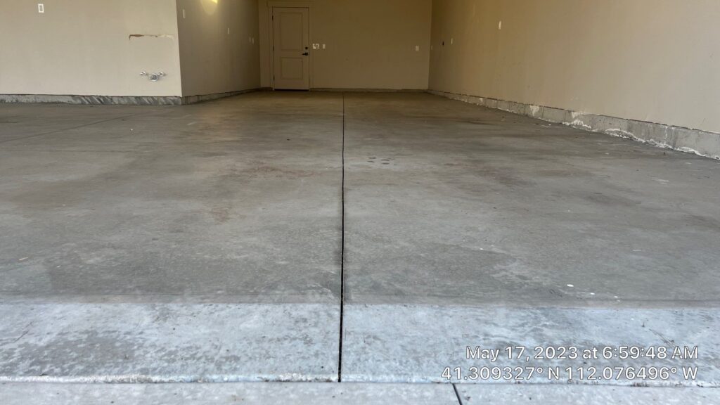 4 Car Garage Floor Coating in Gravel - Plain City, Utah