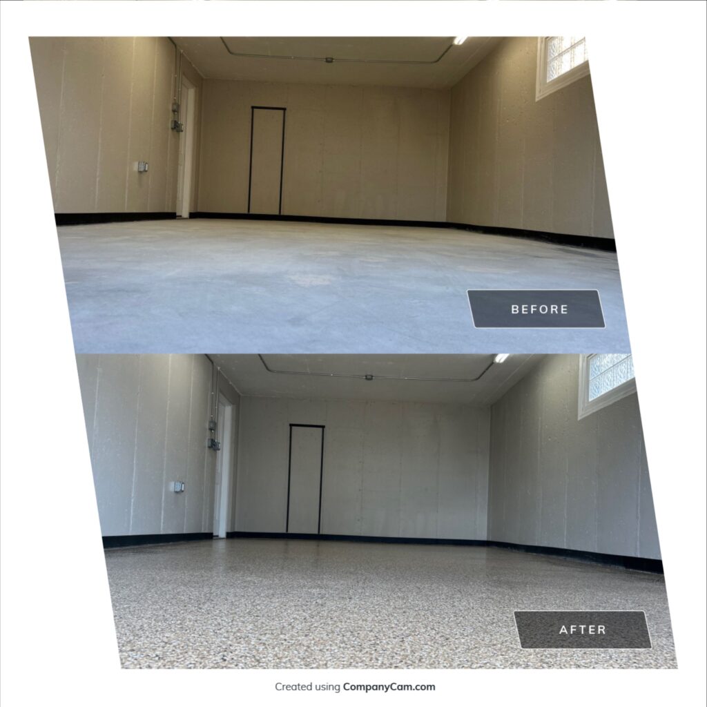 Shoreline Flake Garage Floor Coating - Kaysville, Utah